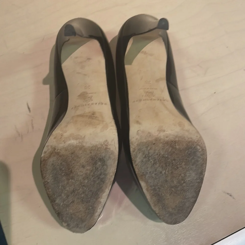 Women’s Brian Atwood Black Patent Platform Heels Size 38EU